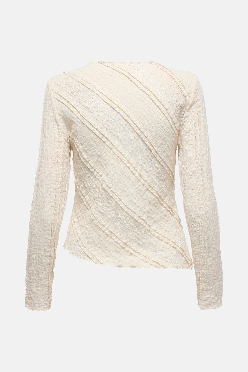 ONLSAGE LS LACE TOP OX WVN