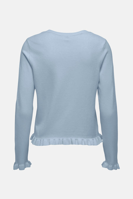 ONLCINDEREL LS FRILL CARDIGAN EX KNT