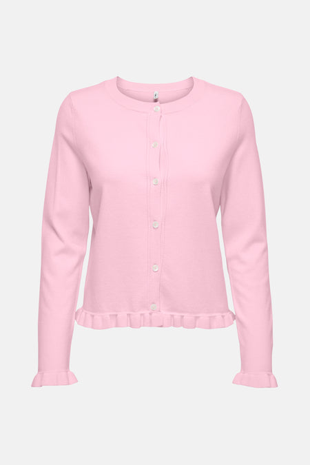 ONLCINDEREL LS FRILL CARDIGAN EX KNT