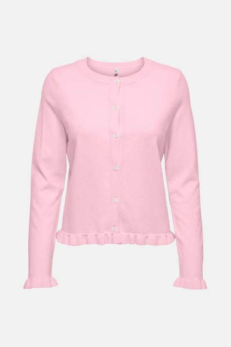 ONLCINDEREL LS FRILL CARDIGAN EX KNT