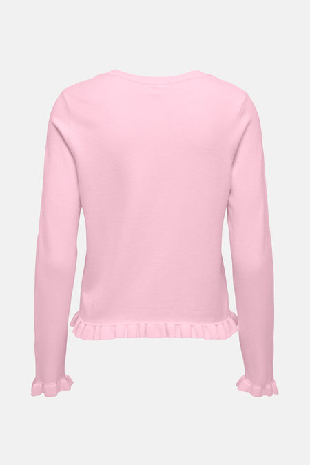 ONLCINDEREL LS FRILL CARDIGAN EX KNT