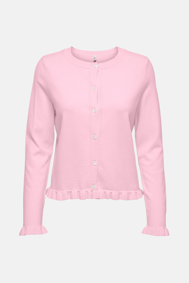 ONLCINDEREL LS FRILL CARDIGAN EX KNT