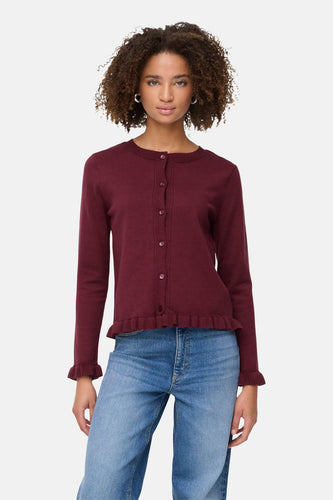 ONLCINDEREL LS FRILL CARDIGAN EX KNT - ONLY®
