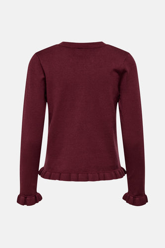 ONLCINDEREL LS FRILL CARDIGAN EX KNT - ONLY®