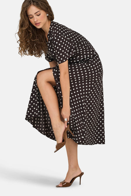 JDYEVERLY S/S MIDI DRESS WVN EXP
