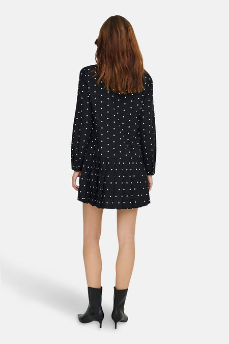 ONLMARGON L/S SHIRT TIE DRESS WVN