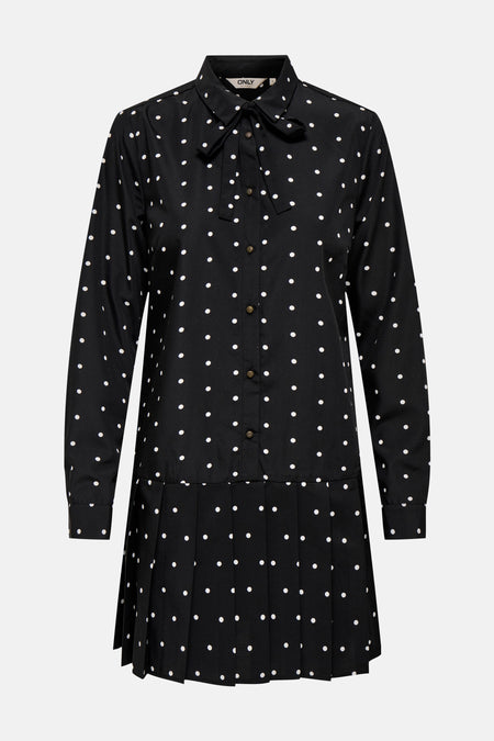 ONLMARGON L/S SHIRT TIE DRESS WVN