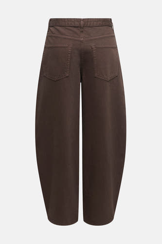 Pantalon brun de ONLY, avec poches à l'arrière, couleur unie et larges jambes.