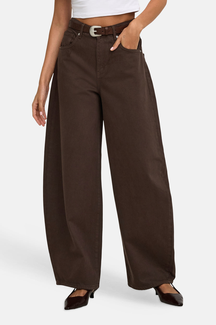 Pantalon - Dark Brown Denim