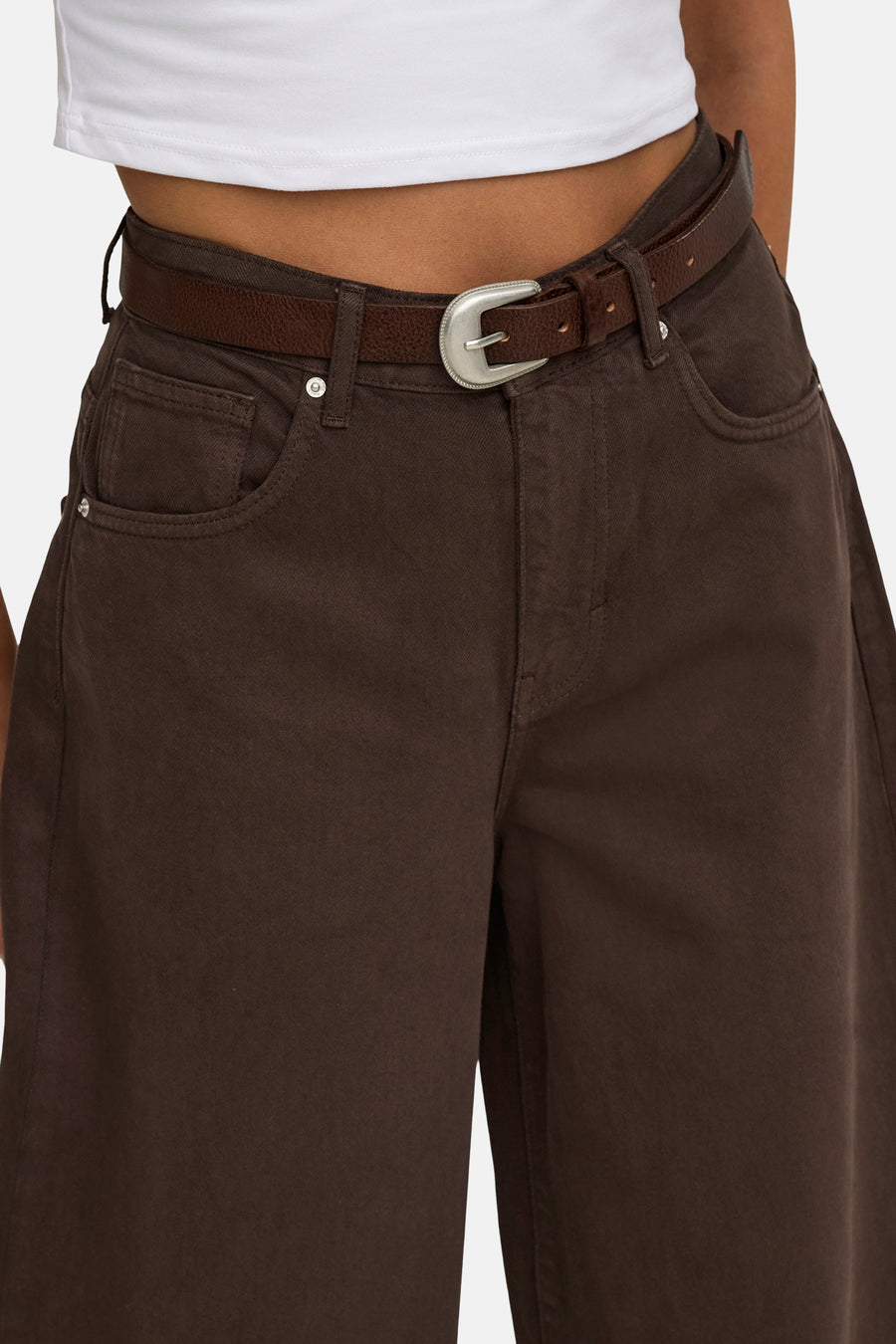 Pantalon - Dark Brown Denim