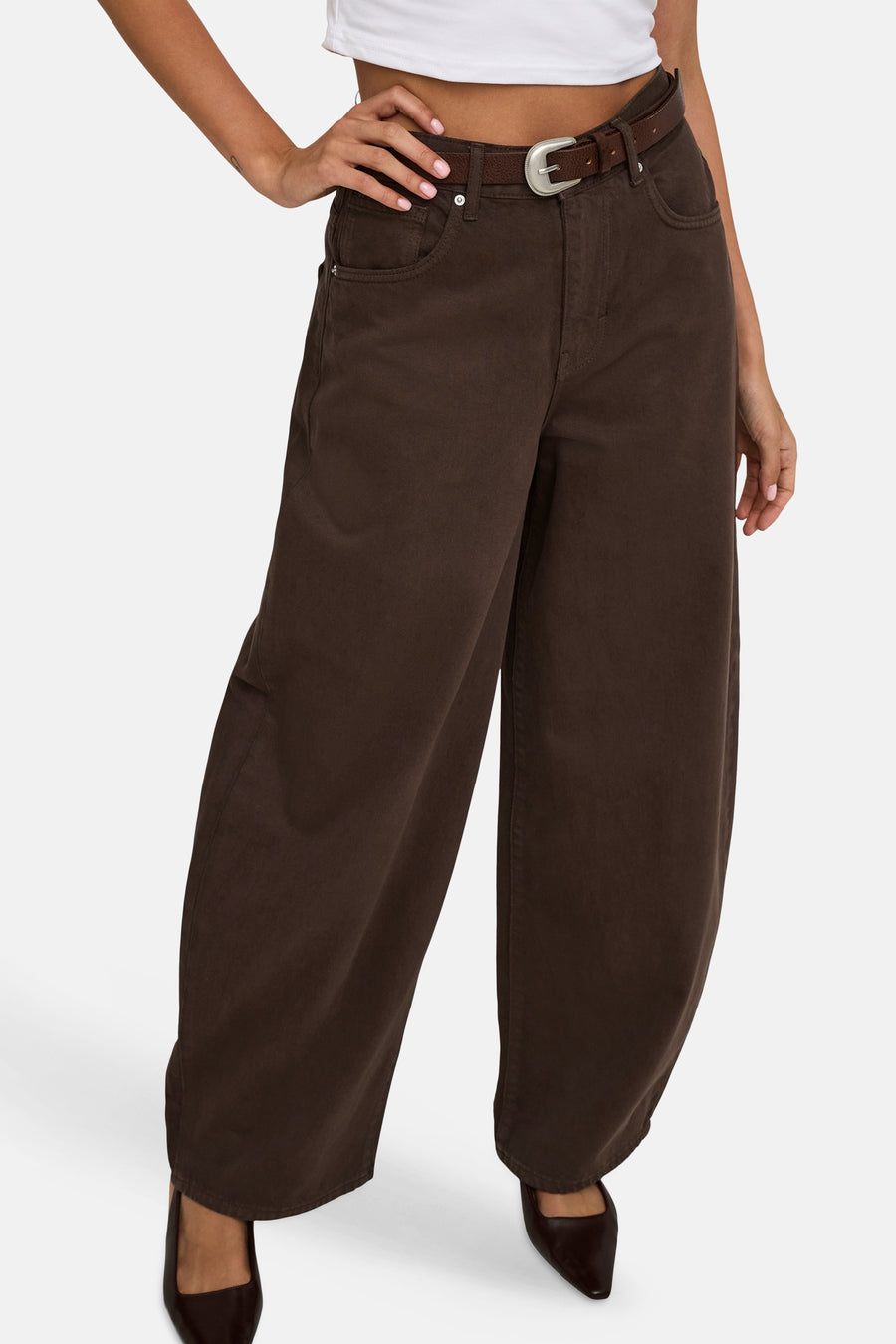 Pantalon - Dark Brown Denim
