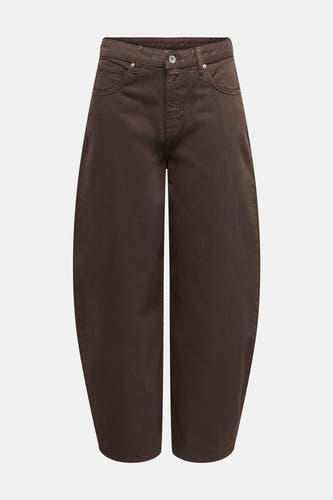 Pantalon brun de ONLY, avec des jambes larges et des poches à l'avant.