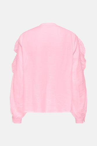 ONLMARRIAH L/S FRILL V-NECK TOP EX WVN