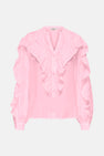 ONLMARRIAH L/S FRILL V-NECK TOP EX WVN