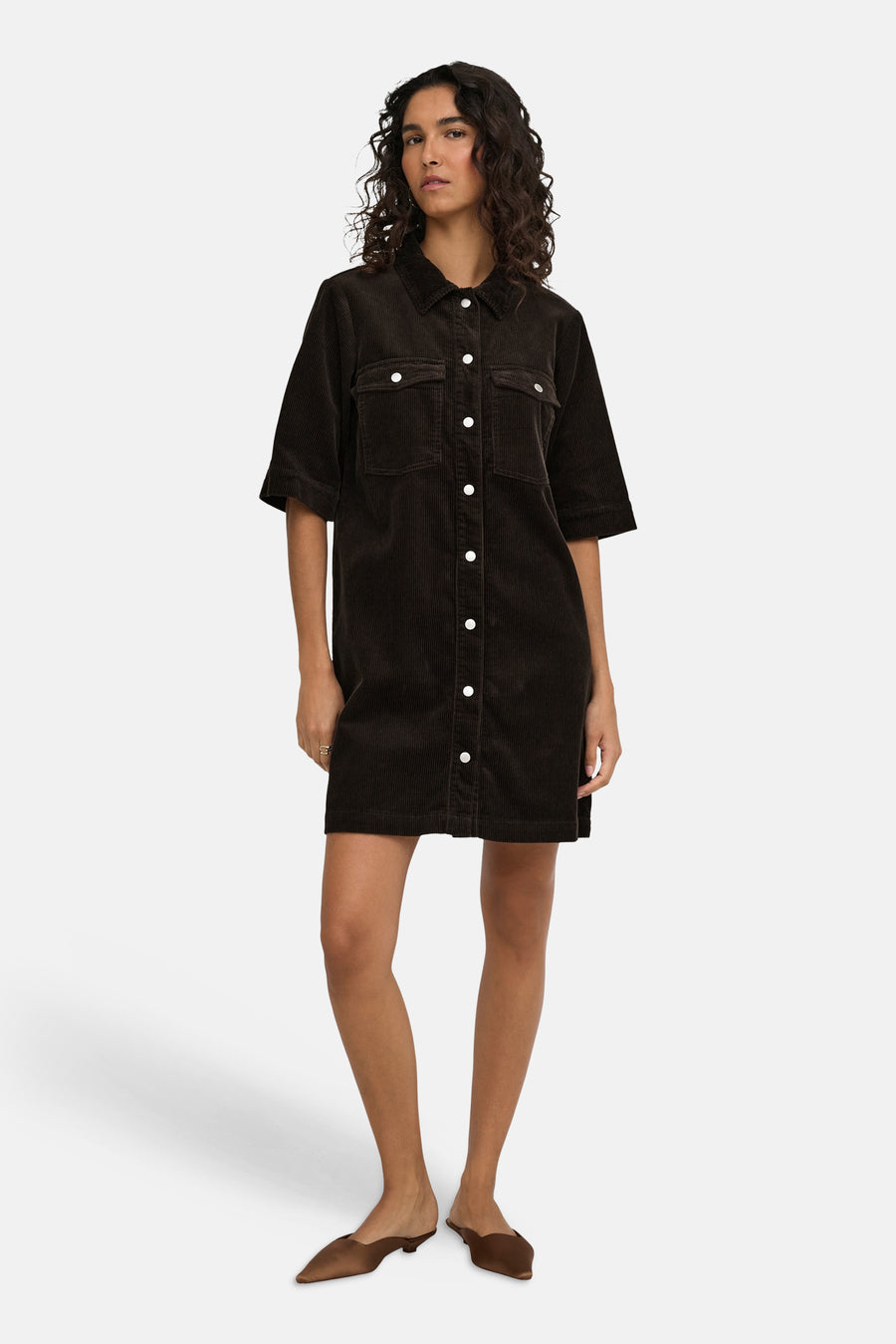 Robes manches courtes brun - JDY
