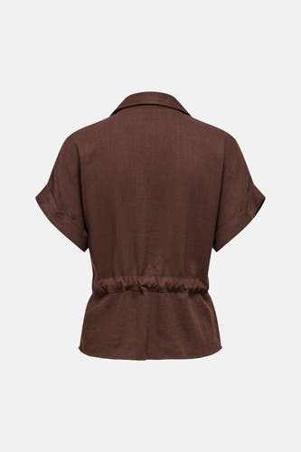 Chemise à manches courtes - brun