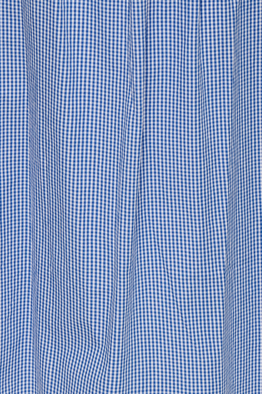 Jupe longue bleue ONLY® à motif à carreaux bleu et blanc et à plis.