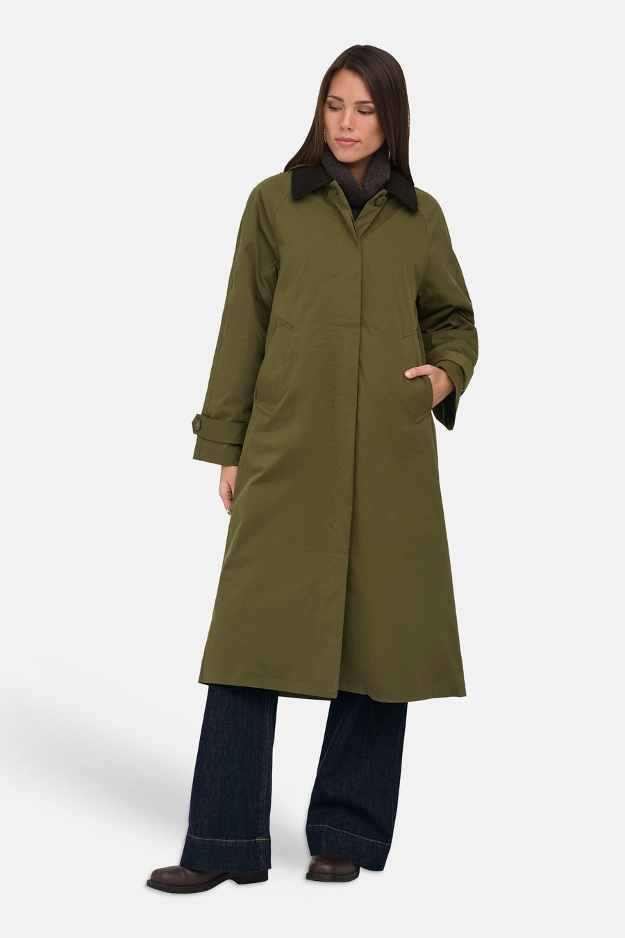 Veste longue - Dark Olive