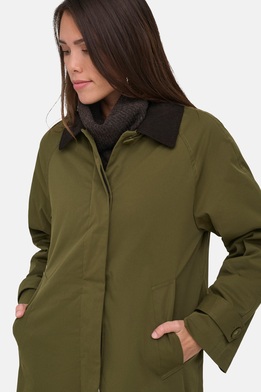 Veste longue - Dark Olive