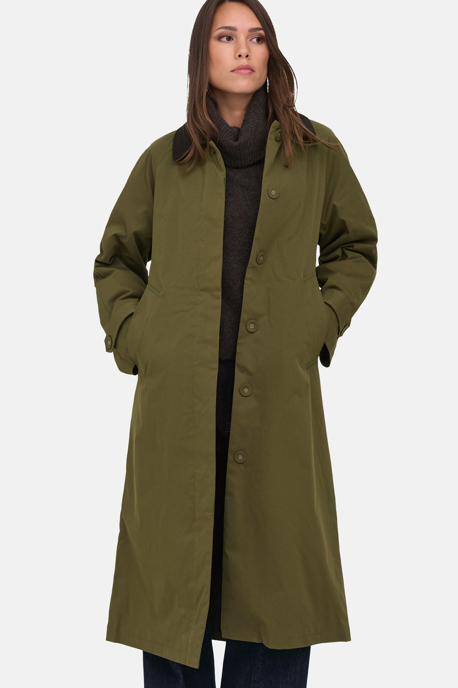 Veste longue - Dark Olive