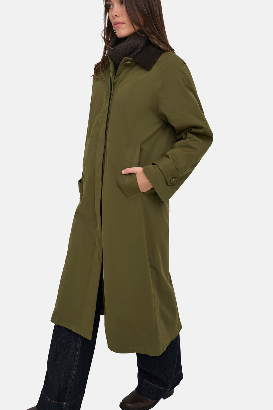 Veste longue - Dark Olive