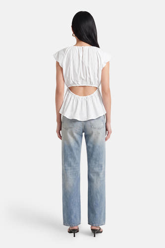 Blouse à manches courtes - blanc