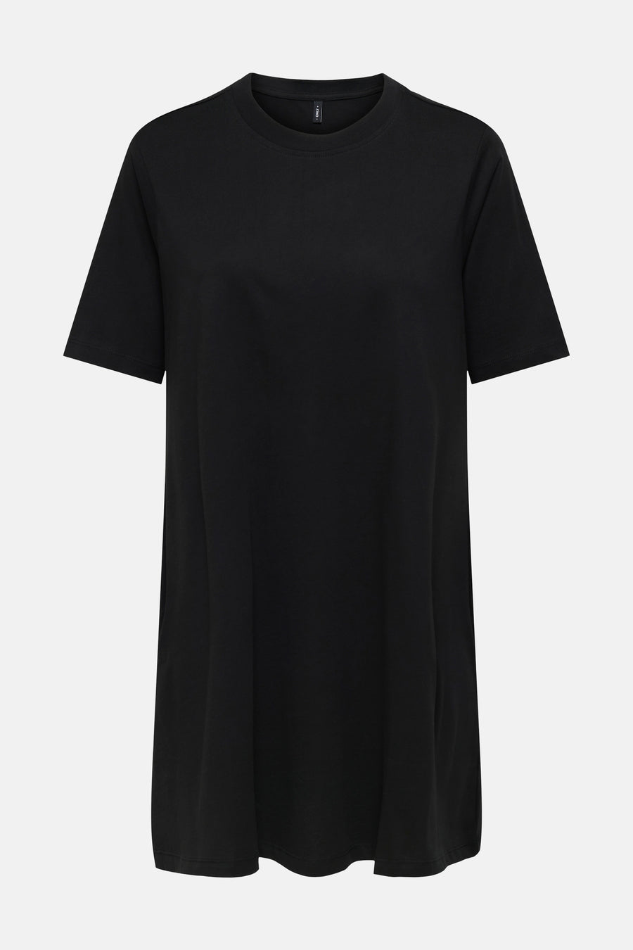 Robe noire à manches courtes de ONLY, design uni sur fond clair.