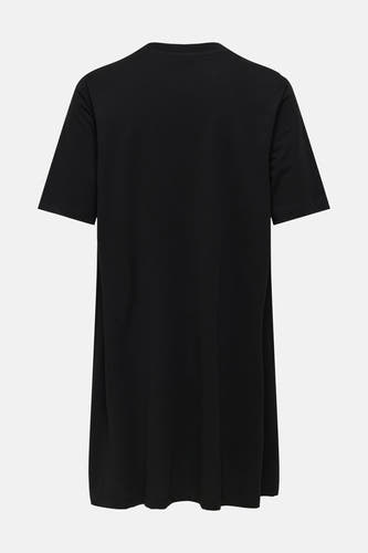 Robe noire à manches courtes de ONLY, de couleur unie et de style simple.