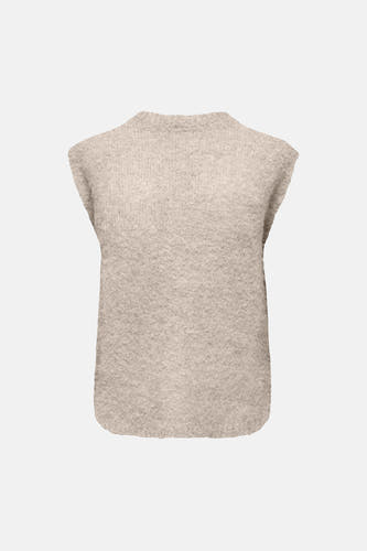 Dames tops pull zonder mouw Écru - ONLY®