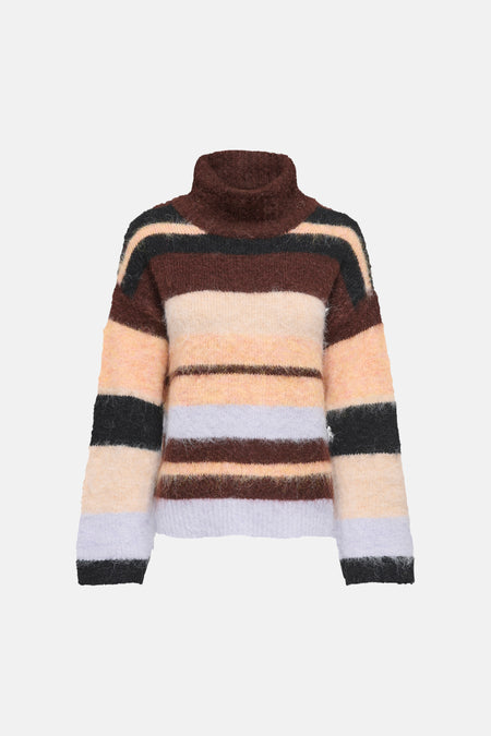 Pull col roulé multicolore - ONLY®
