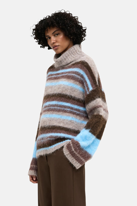 Pull col roulé multicolore - ONLY®