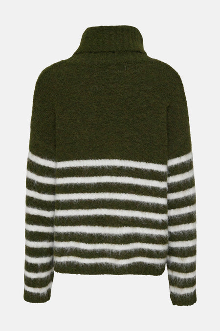 Pull col roulé vert - ONLY®