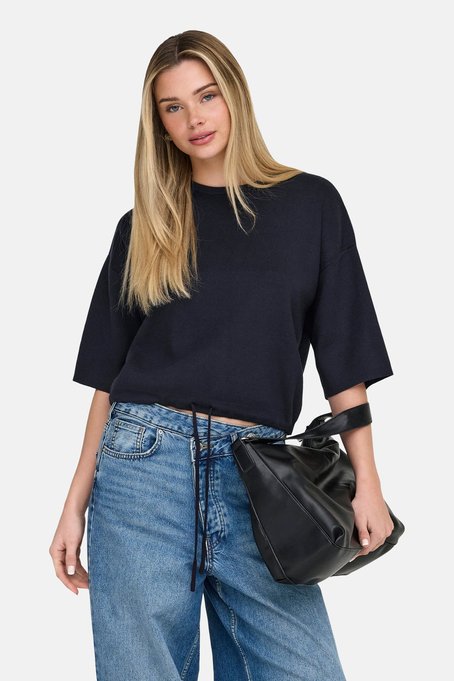 Pull col O bleu - ONLY®