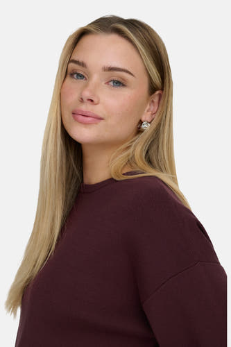 Pull col O bordeaux - ONLY®