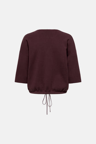 Pull col O bordeaux - ONLY®