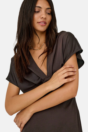 Robe à manches courtes - brun - JDY