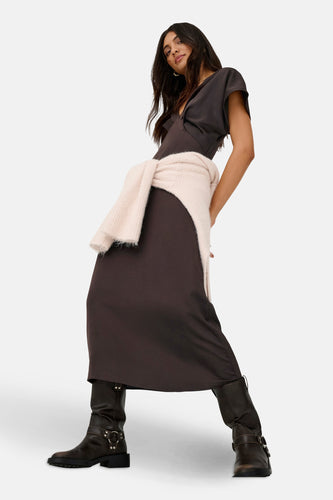 Robe à manches courtes - brun - JDY