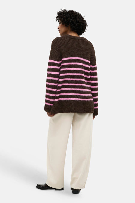 Pull col O brun - ONLY®