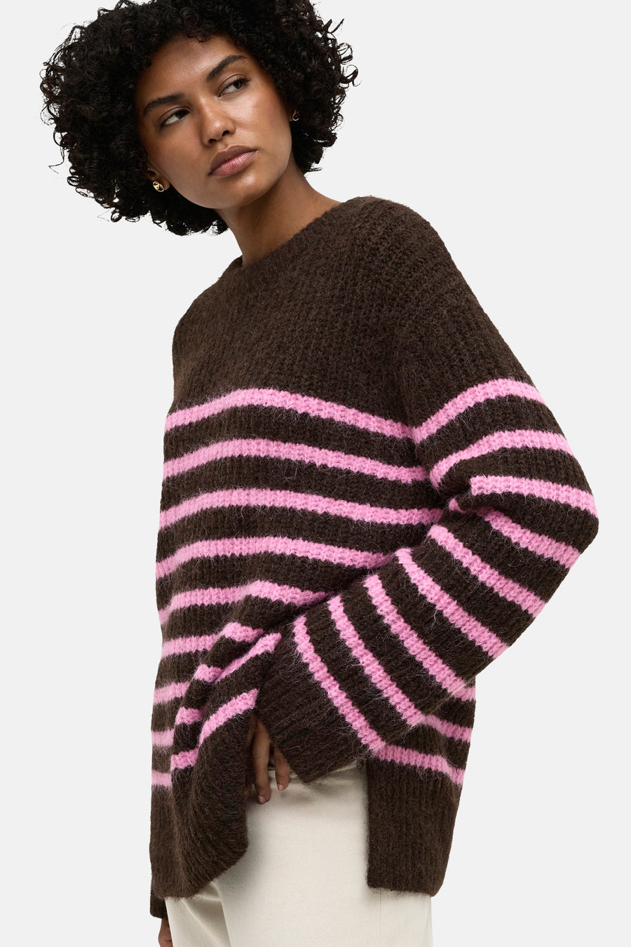 Pull col O brun - ONLY®