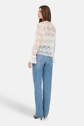 Blouse à manches longues - Bright White