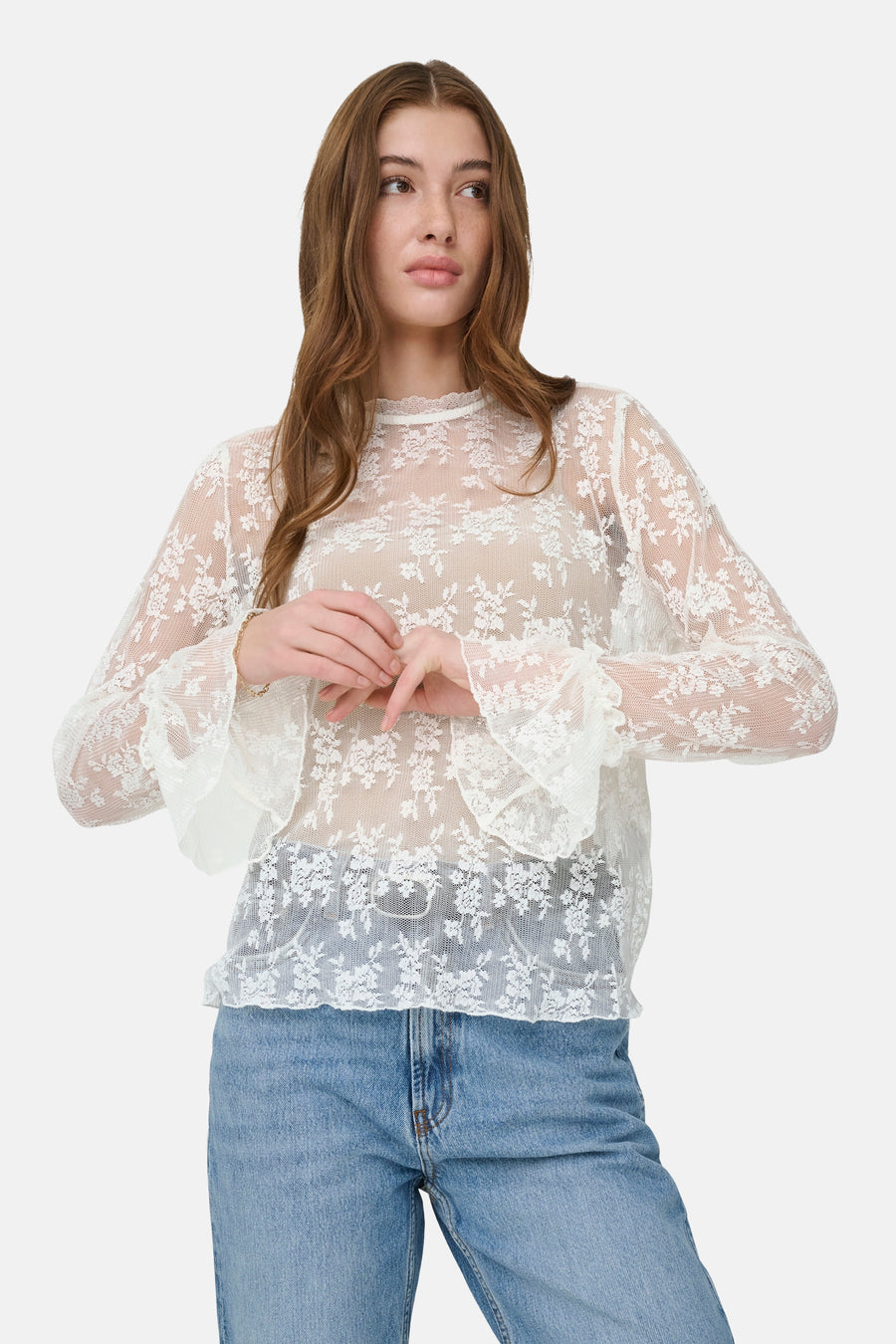 Blouse à manches longues - Bright White