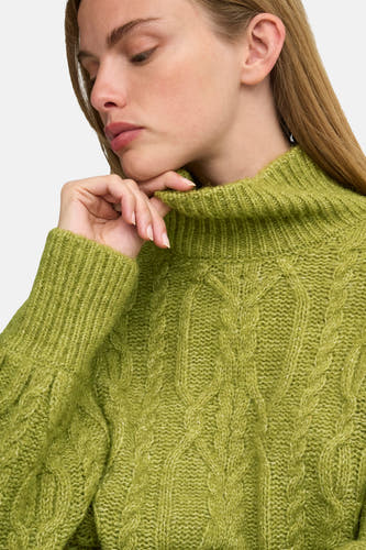 Pull col roulé vert - ONLY®