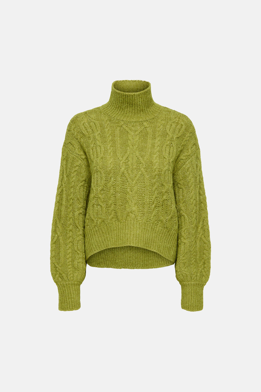 Pull col roulé vert - ONLY®