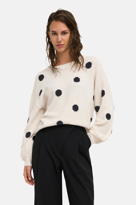 Pull col O Écru - ONLY®