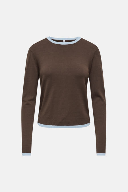 Pull col O brun - ONLY®