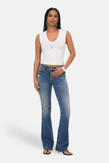 Jeans flared mid blue denim - ONLY®