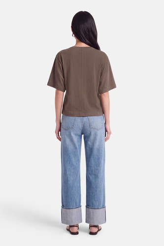T-shirt à manches courtes - brun