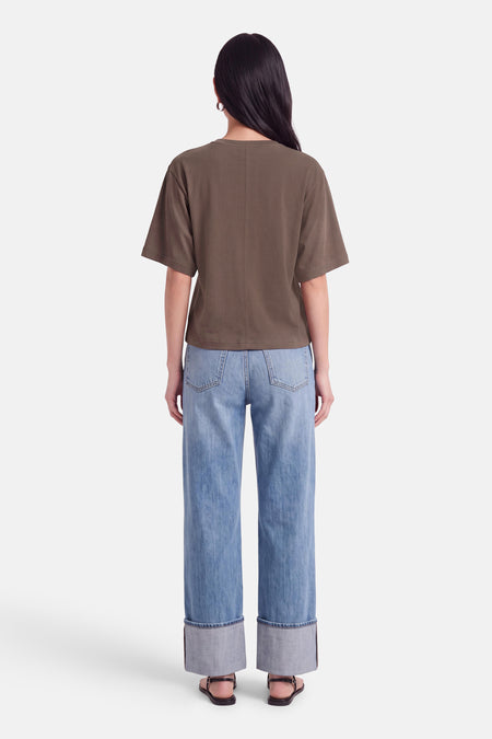 T-shirt à manches courtes - brun