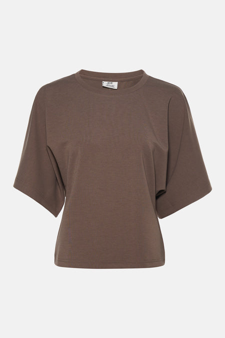 Top uni manche courte brun - JDY