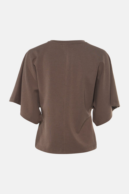Top uni manche courte brun - JDY